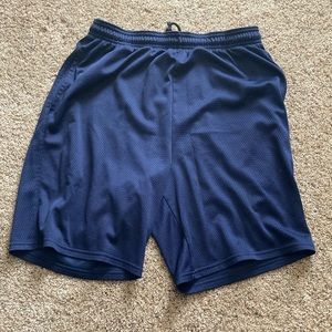 Mens Reebok Beater Medium Navy Blue Nylon Polyester Shorts.